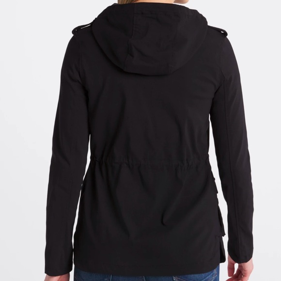 EDEN SOCIETY Holly Contrast Hood Cargo Jacket Black Coast Size S - Picture 4 of 8